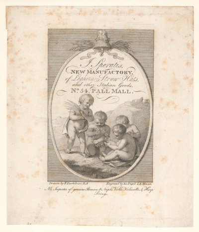 Carte de visite, J Speratis - Francesco Bartolozzi